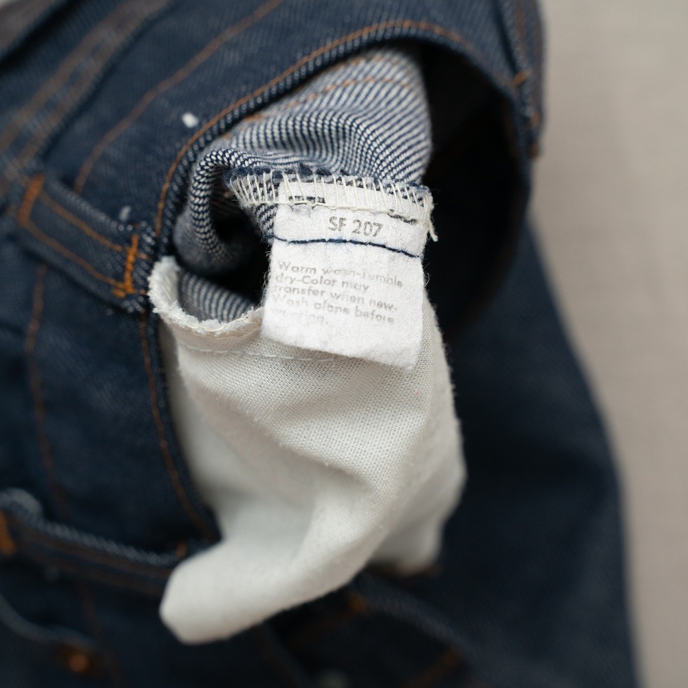 Vintage 70s 80s Levis Strauss Orange Tab Hardwear Jeans Denim Toddler 18x12 2T - Picture 7 of 10